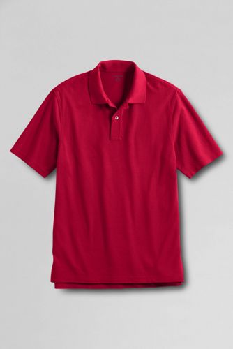 Men's Classic Short Sleeve Hemmed Mesh Polo