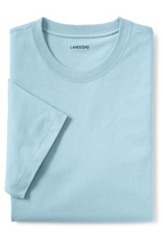 【ランズエンド LANDS' END】メンズ・スーパーT／半袖/XS/ブルー