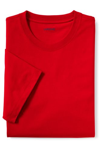 【ランズエンド LANDS' END】メンズ・スーパーT／半袖/XXL/ピンク