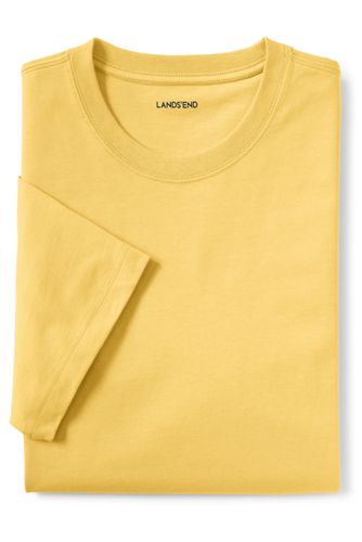 【ランズエンド LANDS' END】メンズ・スーパーT／半袖/XXL/イエロー