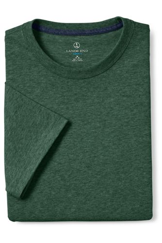 【ランズエンド LANDS' END】メンズ・スーパーT／半袖/XL/グリーン