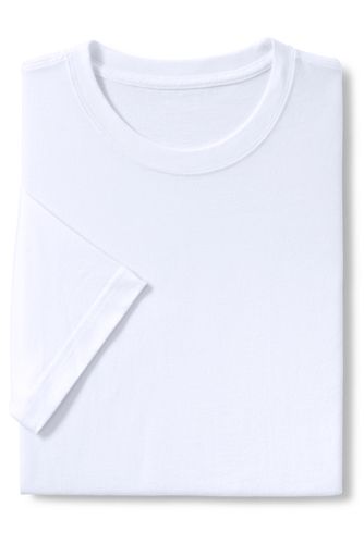 【ランズエンド LANDS' END】メンズ・スーパーT／半袖/XXL/ホワイト