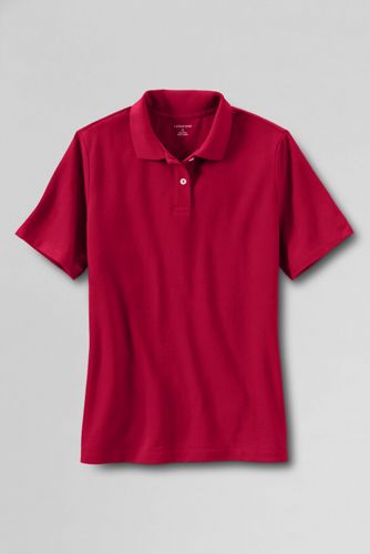 Women's Classic Performance Hemmed Mesh Polo Shirt