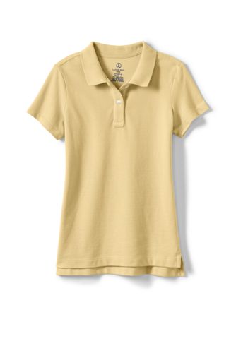Girls' Short Sleeve Piqu&eacute; Polo Shirt