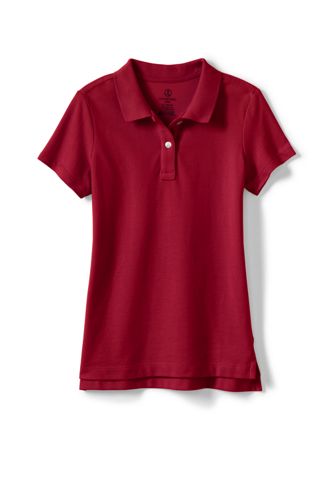 Girls' Short Sleeve Piqu&eacute; Polo Shirt