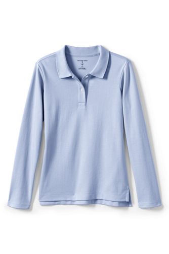 Women's Long Sleeve Feminine Fit Interlock Polo Shirt