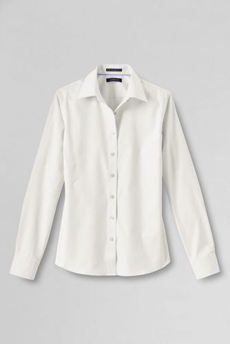 Women's Long Sleeve No Iron Pinpoint Shirt