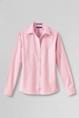 Women's Long Sleeve No Iron Pinpoint Shirt