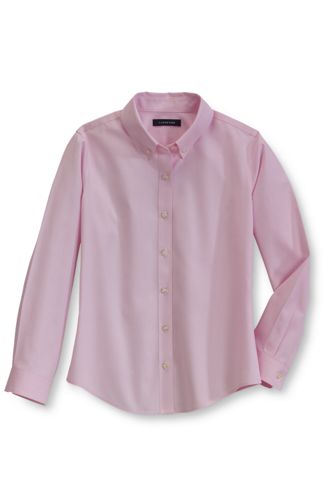 School Uniform Long Sleeve No Iron Pinpoint Blouse