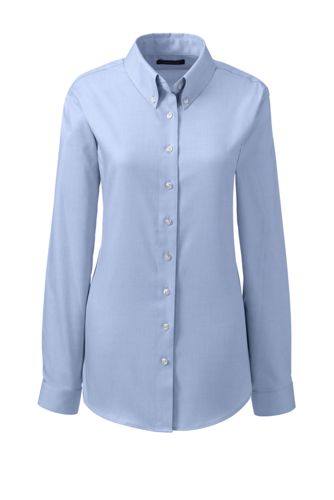 Women's Long Sleeve No Iron Pinpoint Blouse
