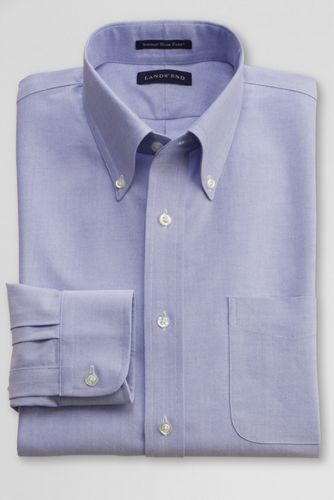 Tailored Fit Solid Hyde Park Dress Shirt
