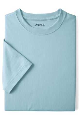 【ランズエンド LANDS' END】メンズ・スーパーT／スリムフィット／半袖/XL/ブルー