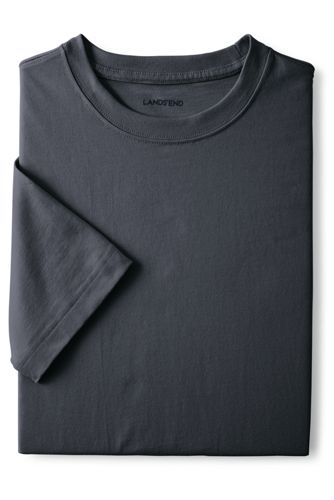 【ランズエンド LANDS' END】メンズ・スーパーT／スリムフィット／半袖/XL/グレー