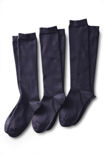 Women's Solid Cotton Blend Trouser Sock  (3-pack)