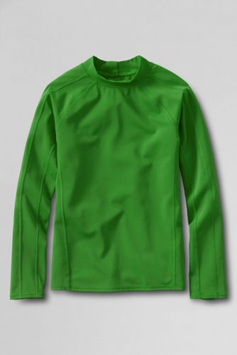 School Uniform Boys' Long Sleeve Solid Rash Guard