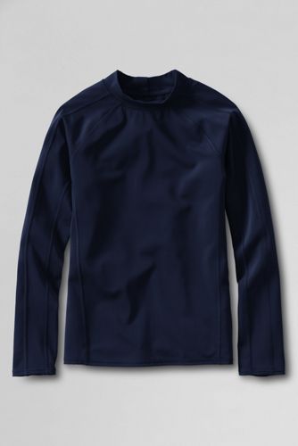 Boys' Long Sleeve Solid Rash Guard