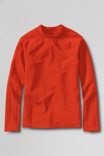 Boys' Long Sleeve Solid Rash Guard