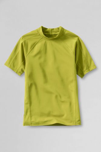 Boys' Short Sleeve Solid Rash Guard