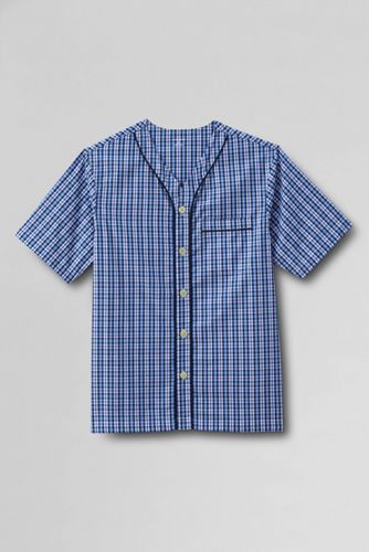 Men's Short Sleeve Broadcloth Pajama Top