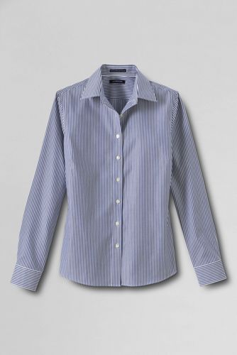 Women's Long Sleeve Pattern No Iron Pinpoint Shirt