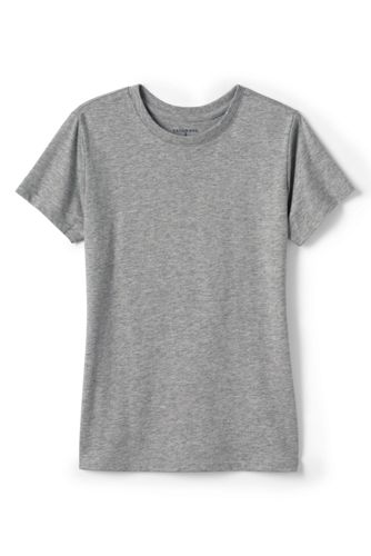 School Uniform Short Sleeve Feminine Fit Basic T-shirt