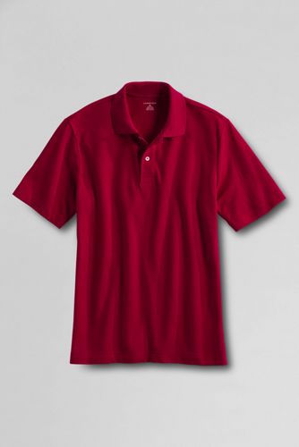 Men's Short Sleeve Basic Mesh Polo Shirt