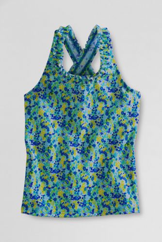 Toddler+Girls%27+Ruffleneck+Tugless+Tankini+Top