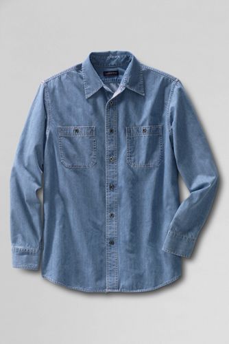 Men's Long Sleeve Denim Shirt