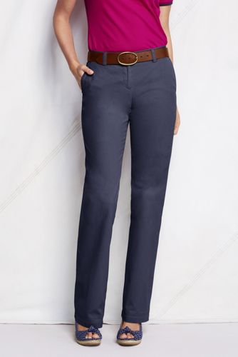 Women's Straight-leg Cotton Chinos 