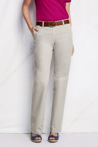 Women's Straight-leg Cotton Chinos 