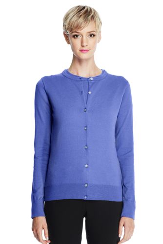 Women's Supima Cardigan Sweater - Medium French Blue