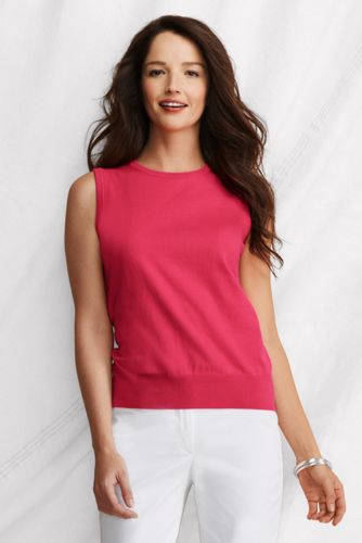 Women's Solid Fine Gauge Supima Shell