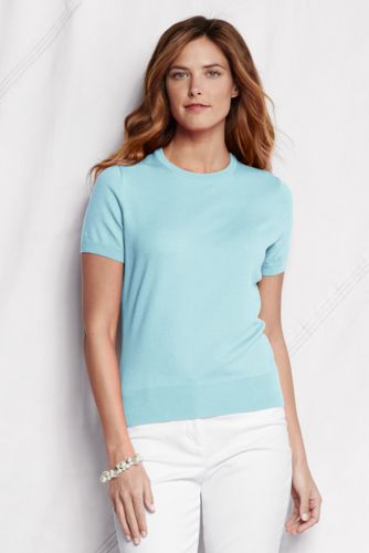 Women's Supima Fine Gauge Short Sleeve Jumper