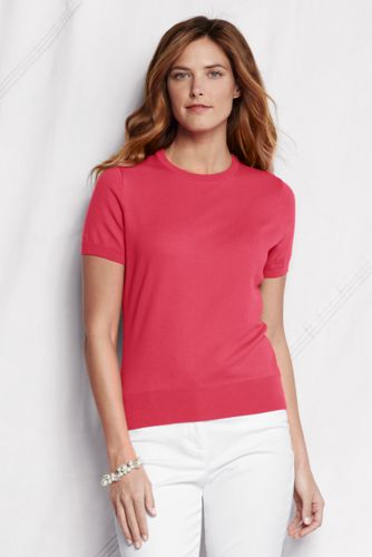 Women's Supima Fine Gauge Short Sleeve Jumper