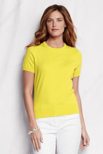 Women's Supima Fine Gauge Short Sleeve Jumper