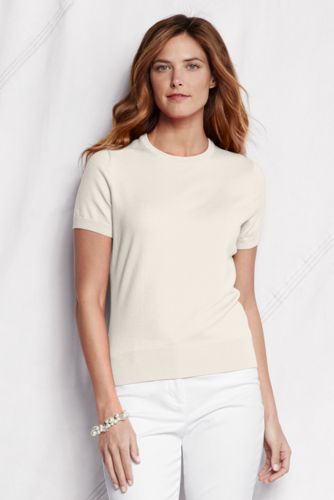 Women's Supima Fine Gauge Short Sleeve Jumper