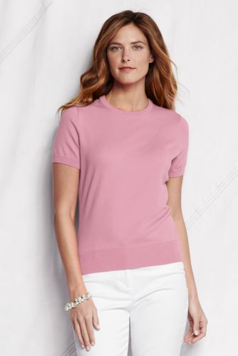 Women's Supima Fine Gauge Short Sleeve Jumper