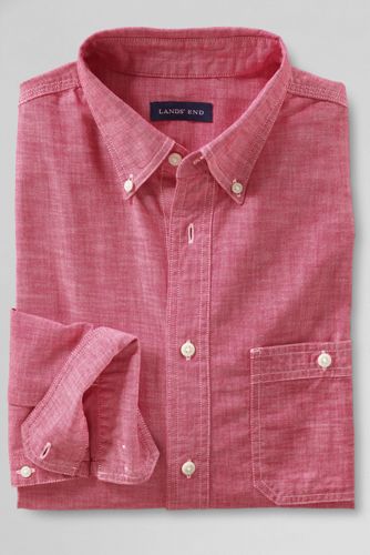 Men's Long Sleeve Chambray Shirt
