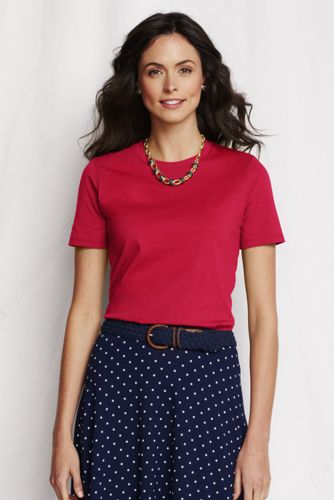 Women's Short Sleeve Relaxed Supima Crew T-shirt