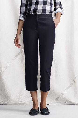  Women's Comfort-waist Cropped Chinos