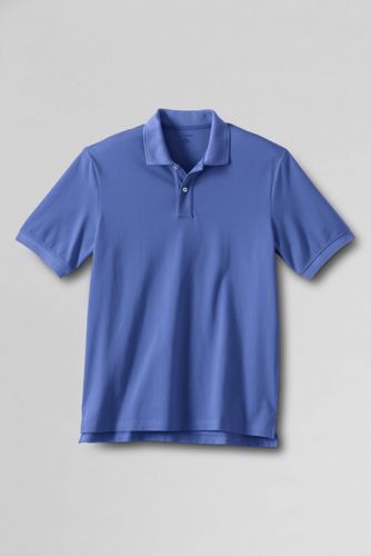 Men's Short Sleeve Ottoman Collar Mesh Polo Shirt