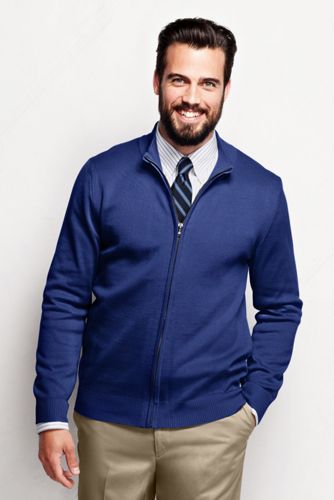 Men's Performance Fine Gauge Zip Cardigan
