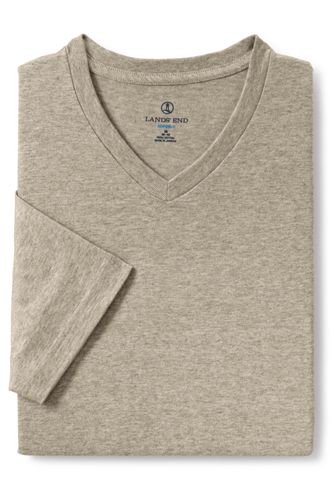 【ランズエンド LANDS' END】メンズ・スーパーT／Vネック／半袖/XXL/その他