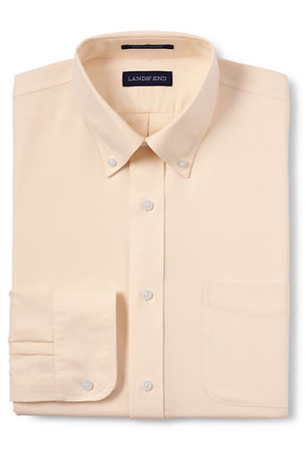 Men's Regular Tailored Fit Solid No Iron Supima Oxford Shirt - Jonquil