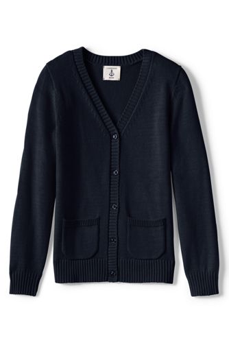 School Uniform Girls' Button-front Drifter Cardigan Sweater