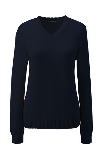 School Uniform Girls' V-neck Drifter Sweater