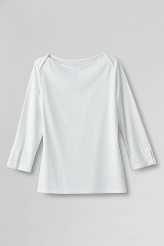 Women's 3/4-sleeve Envelope Neck Knit Shirt