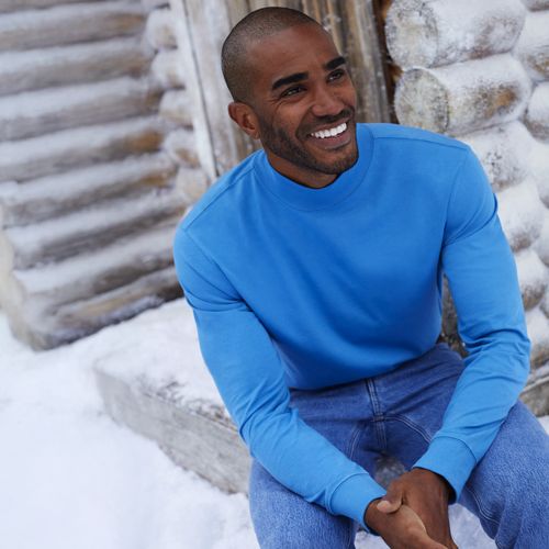Men's Super-T Mock Turtleneck | Lands' End