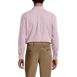 Men's Tall Traditional Fit Pattern No Iron Supima Pinpoint Buttondown Collar Dress Shirt, Back