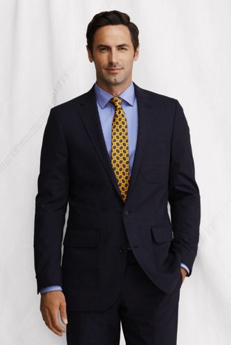 【ランズエンド LANDS' END】メンズ・スーパーナチュラル・ウール・ジャケット